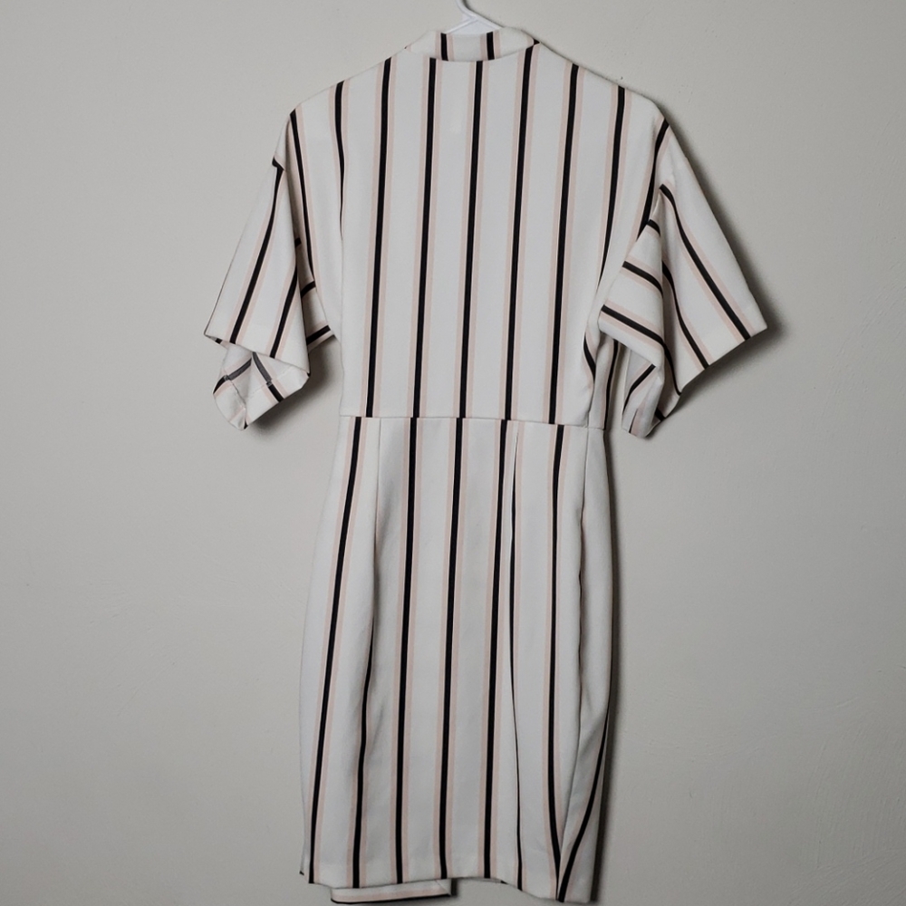 NWT ASOS Striped Wrap Dress Size 2 - Picture 11 of 14